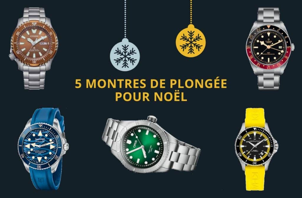 Selection montres plongée noel 2024